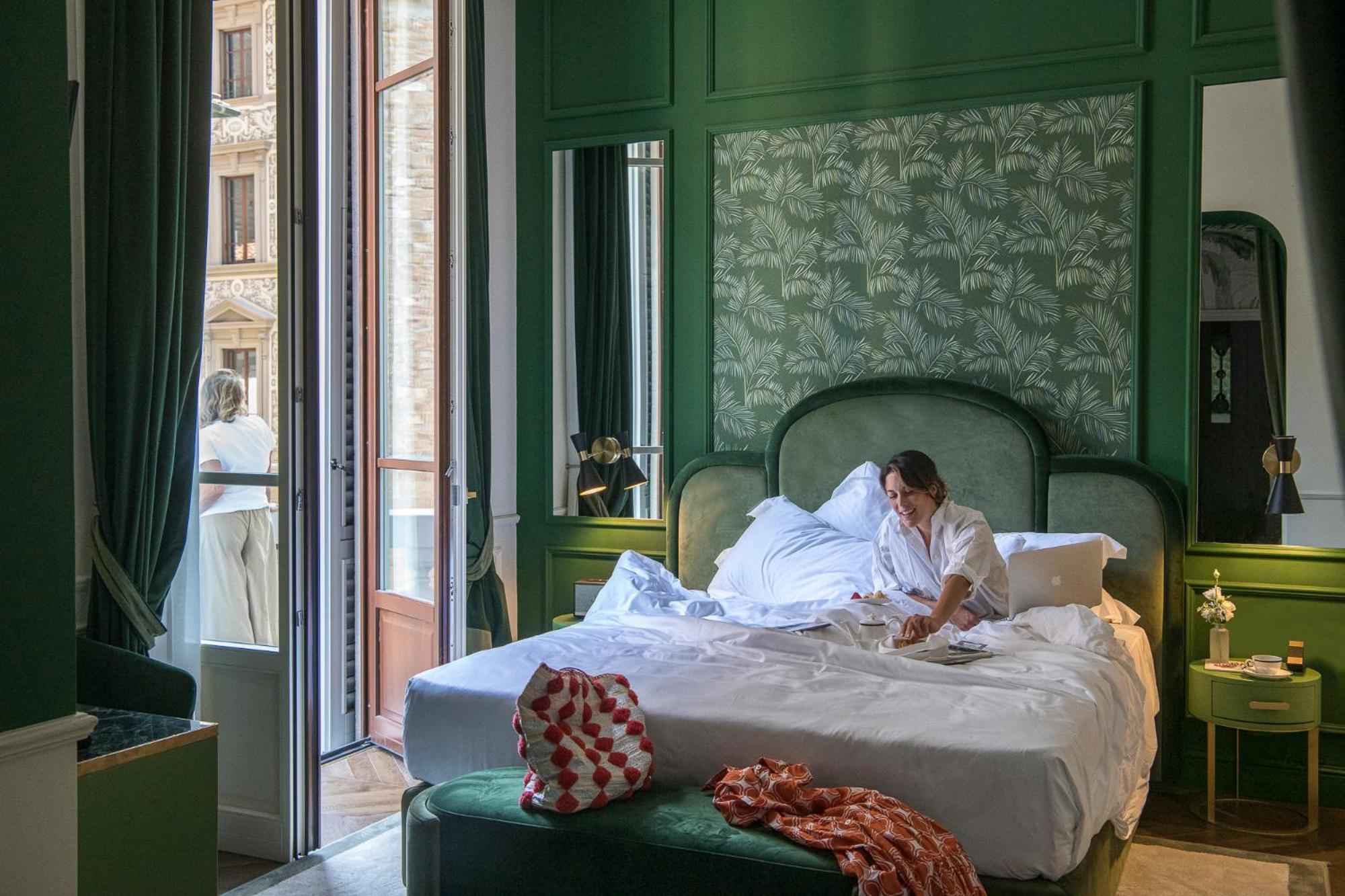 Hotel La Gemma Firenze Eksteriør bilde A guest room at the Hotel